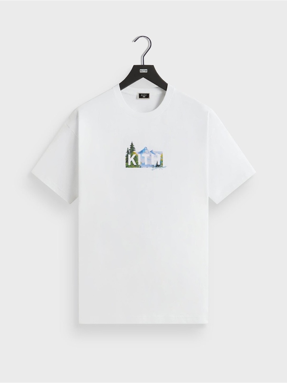 Kith for Bob Ross Mountain Classic Logo Tee White T-Shirt Shirt Men’s Size XL